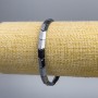 Hematite Arrow Bracelet, diameter 6x10x3 mm ±, length 18 cm (stretch)